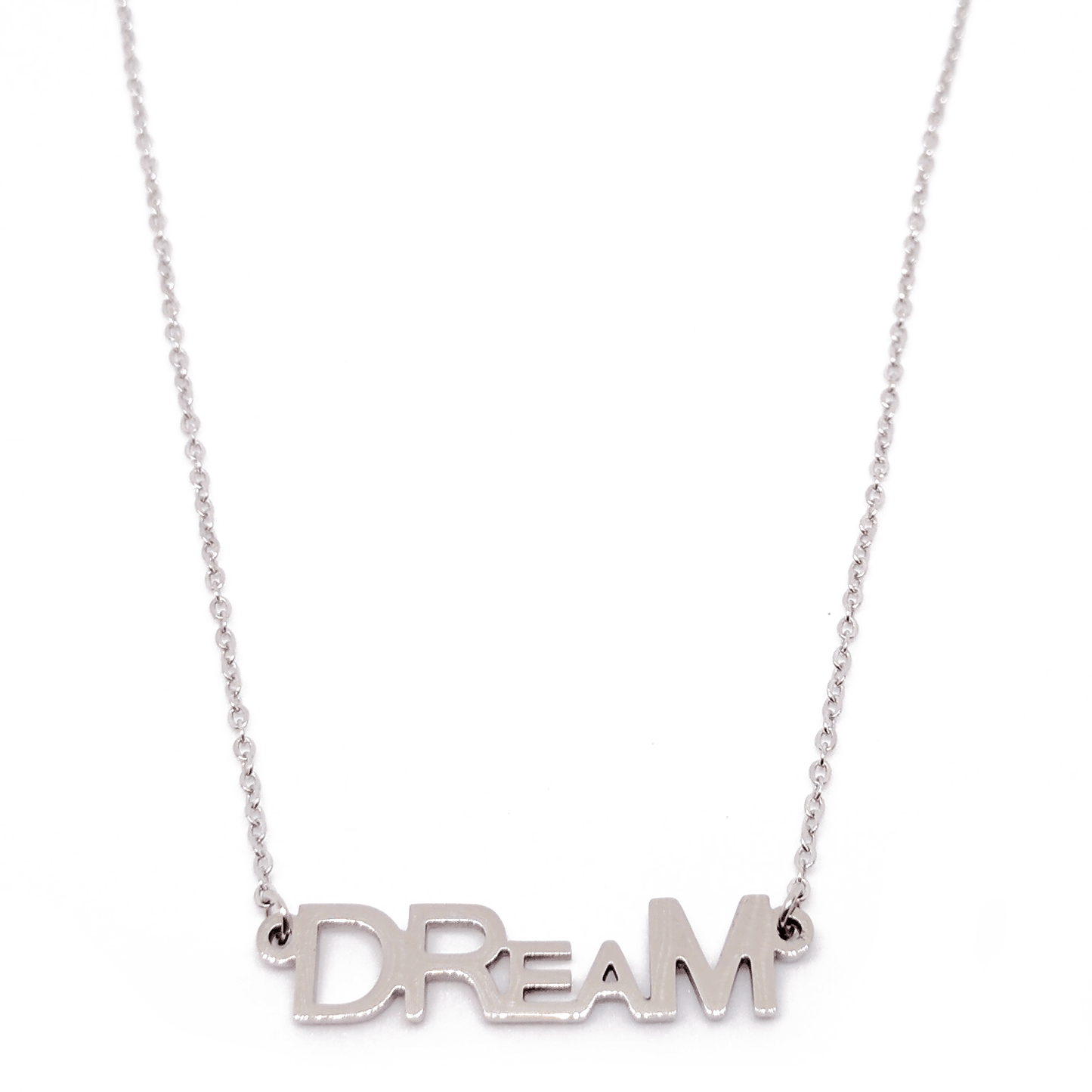 Collier Chaîne Couleur Argent Pendentif Dream - Collier