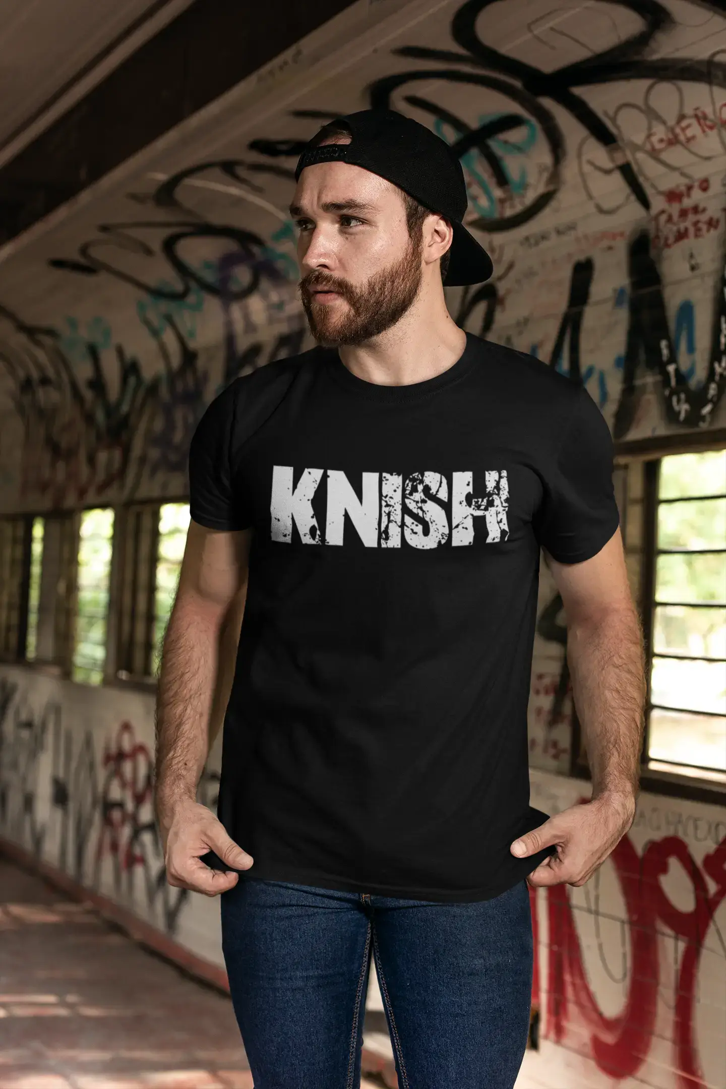 knish Men's Retro T shirt Black Birthday Gift 00553