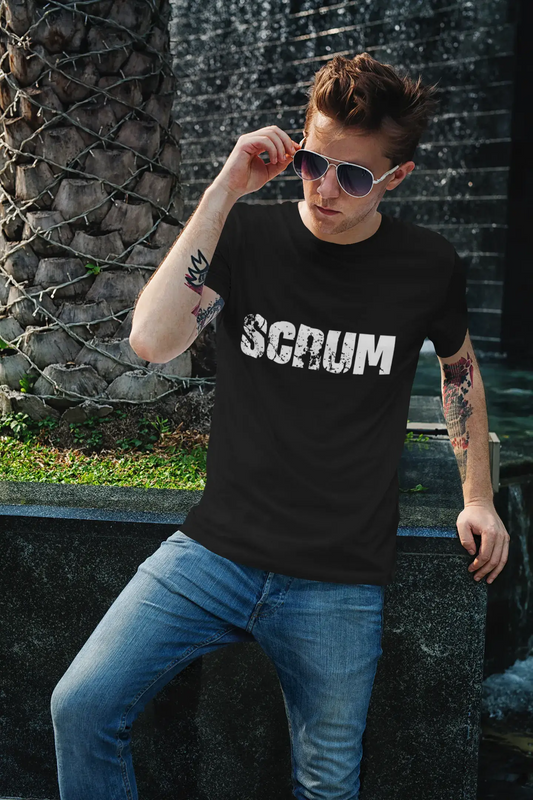 scrum Men's Retro T shirt Black Birthday Gift 00553