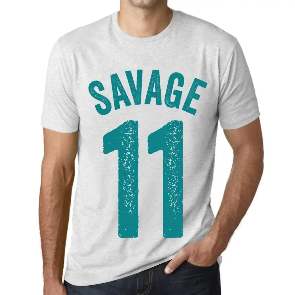 Men's Graphic T-Shirt Savage 11 11st Birthday Anniversary 11 Year Old Gift 2013 Vintage Eco-Friendly Short Sleeve Novelty Tee