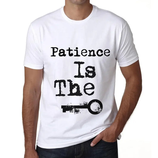 Men's Graphic T-Shirt Patience Is The Key Eco-Friendly Limited Edition Short Sleeve Tee-Shirt Vintage Birthday Gift Novelty