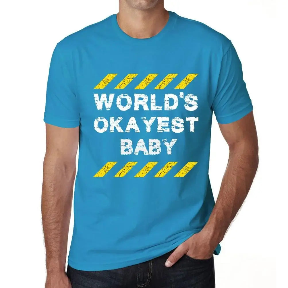 Men's Graphic T-Shirt Worlds Okayest Baby Eco-Friendly Limited Edition Short Sleeve Tee-Shirt Vintage Birthday Gift Novelty