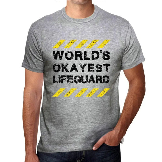 Men's Graphic T-Shirt Worlds Okayest Lifeguard Eco-Friendly Limited Edition Short Sleeve Tee-Shirt Vintage Birthday Gift Novelty