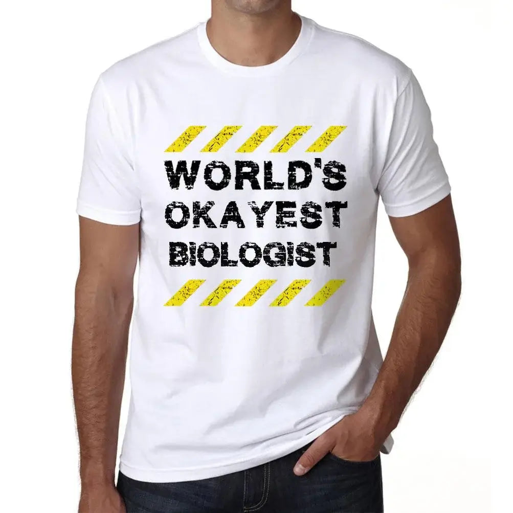 Men's Graphic T-Shirt Worlds Okayest Biologist Eco-Friendly Limited Edition Short Sleeve Tee-Shirt Vintage Birthday Gift Novelty