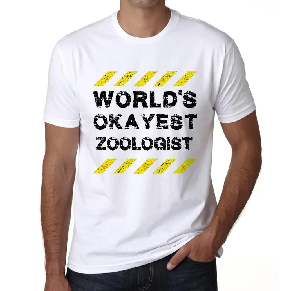 Men's Graphic T-Shirt Worlds Okayest Zoologist Eco-Friendly Limited Edition Short Sleeve Tee-Shirt Vintage Birthday Gift Novelty