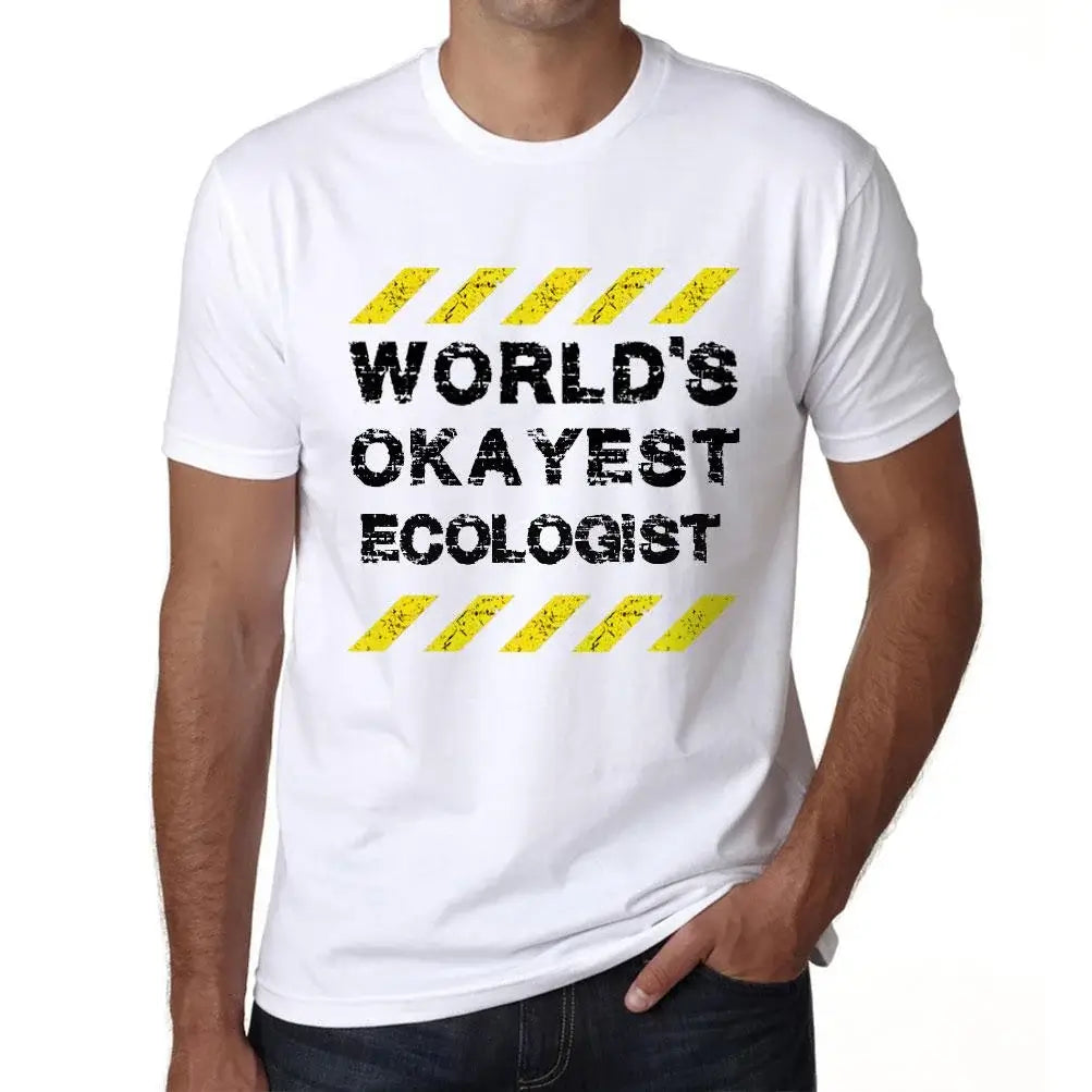 Men's Graphic T-Shirt Worlds Okayest Ecologist Eco-Friendly Limited Edition Short Sleeve Tee-Shirt Vintage Birthday Gift Novelty