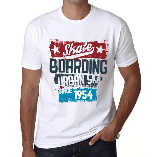 Men's Graphic T-Shirt Urban Skateboard Since 1954 70th Birthday Anniversary 70 Year Old Gift 1954 Vintage Eco-Friendly Short Sleeve Novelty Tee