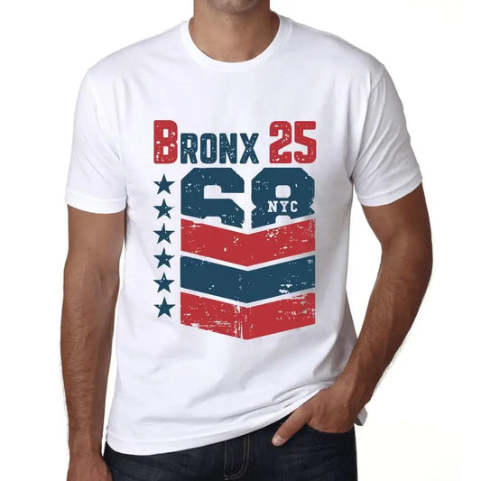 Men's Graphic T-Shirt Bronx 25 25th Birthday Anniversary 25 Year Old Gift 1999 Vintage Eco-Friendly Short Sleeve Novelty Tee