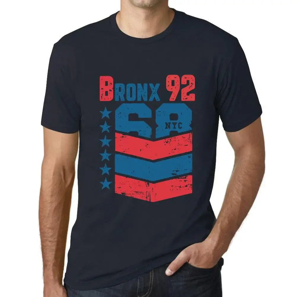 Men's Graphic T-Shirt Bronx 92 92nd Birthday Anniversary 92 Year Old Gift 1932 Vintage Eco-Friendly Short Sleeve Novelty Tee