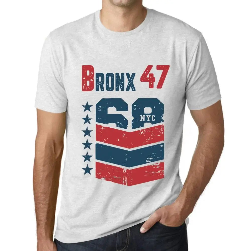 Men's Graphic T-Shirt Bronx 47 47th Birthday Anniversary 47 Year Old Gift 1977 Vintage Eco-Friendly Short Sleeve Novelty Tee