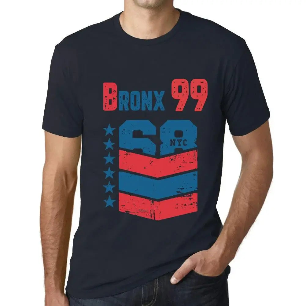 Men's Graphic T-Shirt Bronx 99 99th Birthday Anniversary 99 Year Old Gift 1925 Vintage Eco-Friendly Short Sleeve Novelty Tee