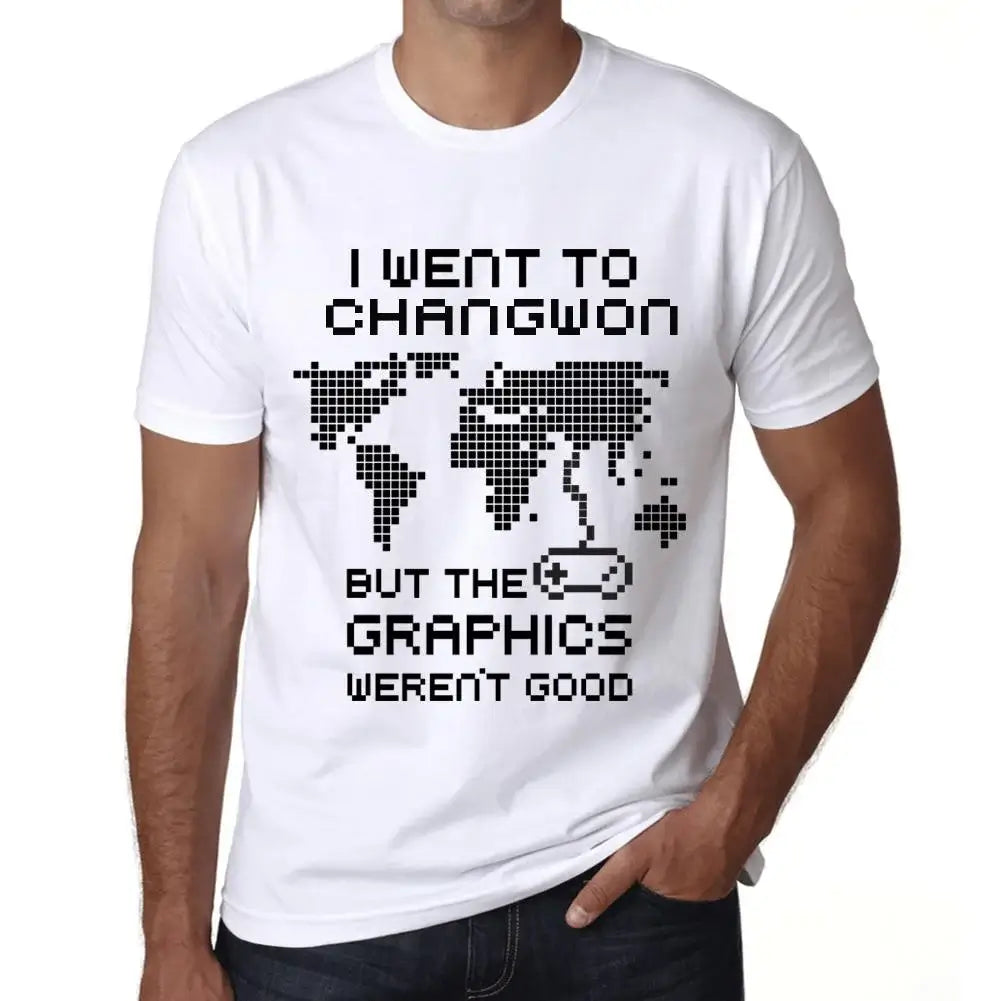 Men's Graphic T-Shirt I Went To Changwon But The Graphics Weren’t Good Eco-Friendly Limited Edition Short Sleeve Tee-Shirt Vintage Birthday Gift Novelty