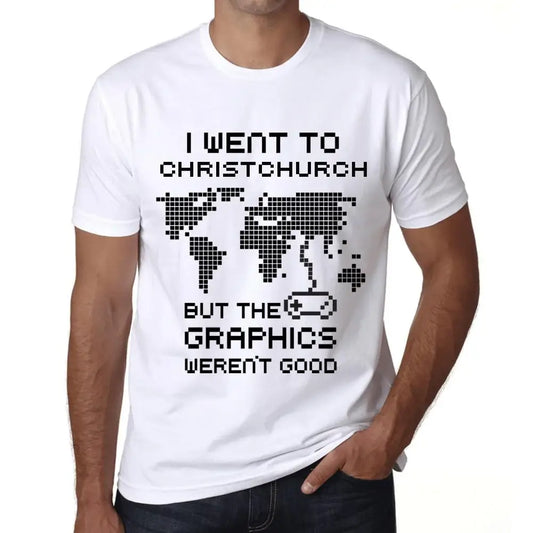 Men's Graphic T-Shirt I Went To Christchurch But The Graphics Weren’t Good Eco-Friendly Limited Edition Short Sleeve Tee-Shirt Vintage Birthday Gift Novelty