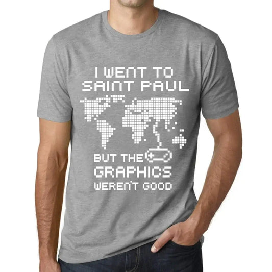Men's Graphic T-Shirt I Went To Saint Paul But The Graphics Weren’t Good Eco-Friendly Limited Edition Short Sleeve Tee-Shirt Vintage Birthday Gift Novelty
