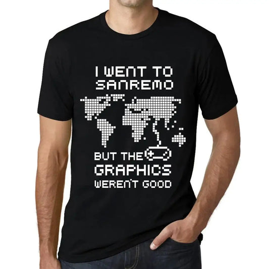 Men's Graphic T-Shirt I Went To Sanremo But The Graphics Weren’t Good Eco-Friendly Limited Edition Short Sleeve Tee-Shirt Vintage Birthday Gift Novelty