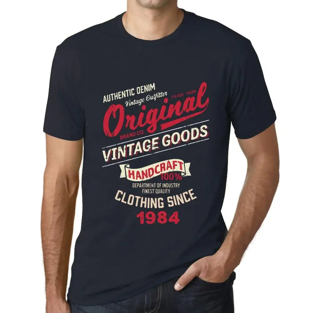 Men's Graphic T-Shirt Original Vintage Clothing Since 1984 40th Birthday Anniversary 40 Year Old Gift 1984 Vintage Eco-Friendly Short Sleeve Novelty Tee