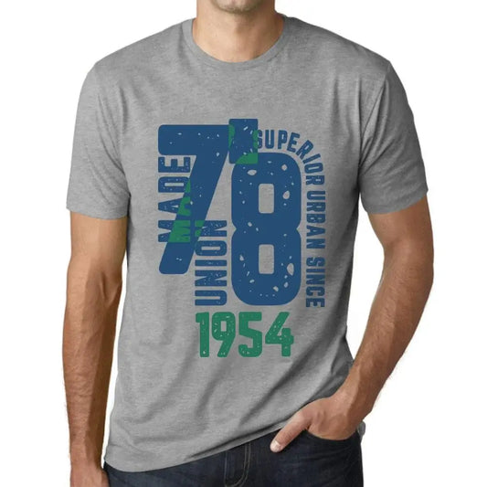 Men's Graphic T-Shirt Superior Urban Style Since 1954 70th Birthday Anniversary 70 Year Old Gift 1954 Vintage Eco-Friendly Short Sleeve Novelty Tee