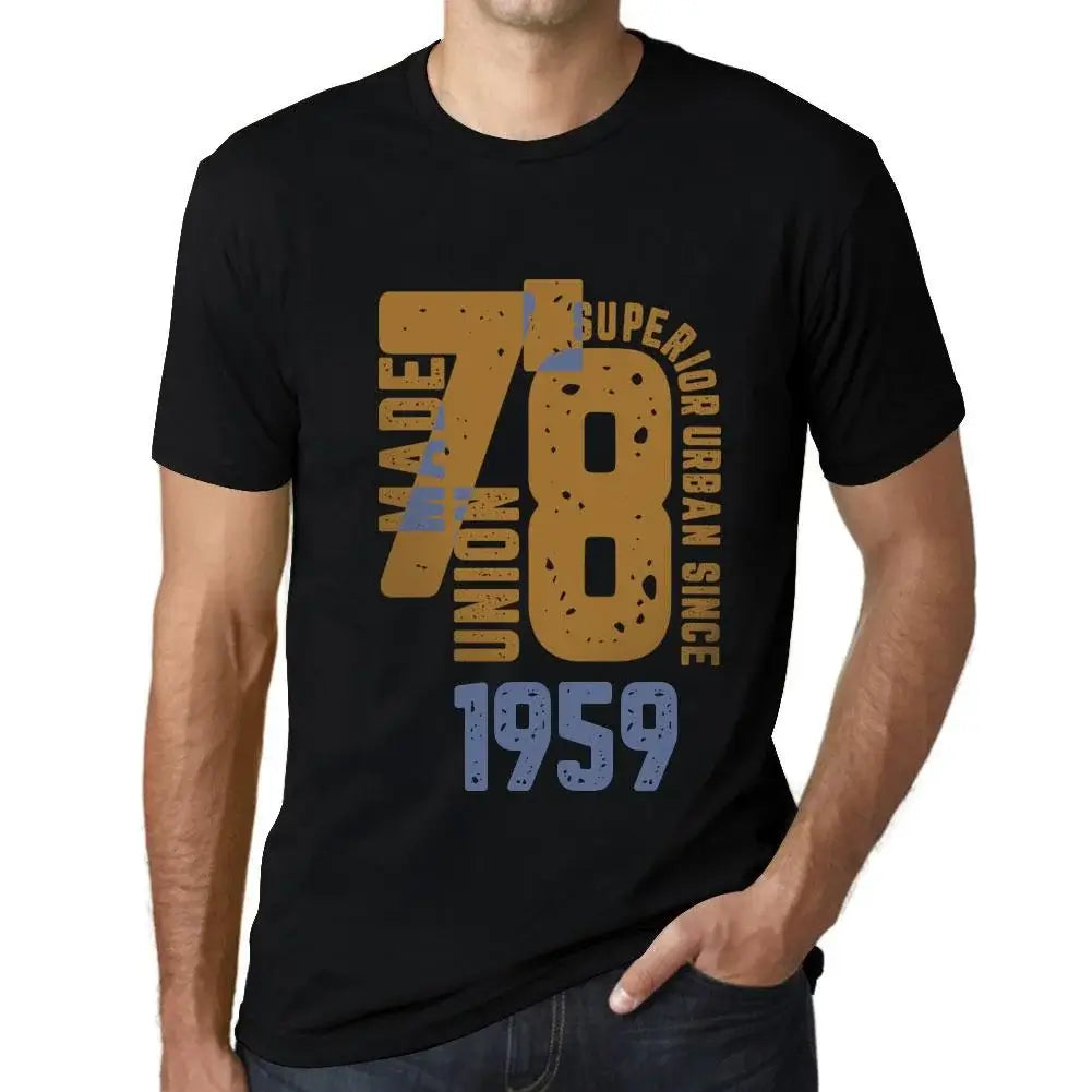 Men's Graphic T-Shirt Superior Urban Style Since 1959 65th Birthday Anniversary 65 Year Old Gift 1959 Vintage Eco-Friendly Short Sleeve Novelty Tee