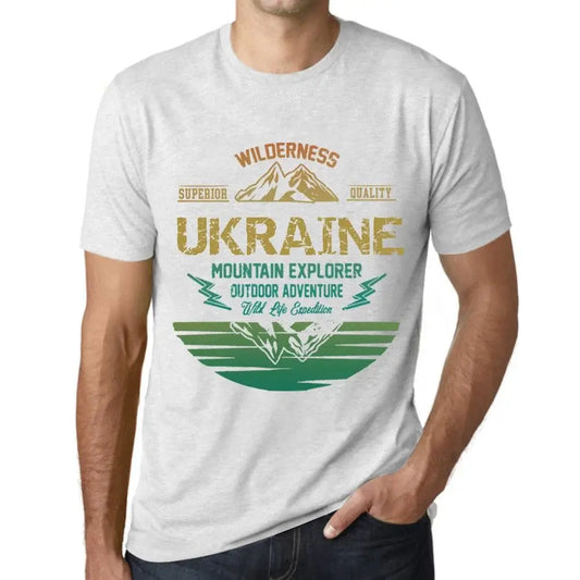 Men's Graphic T-Shirt Outdoor Adventure, Wilderness, Mountain Explorer Ukraine Eco-Friendly Limited Edition Short Sleeve Tee-Shirt Vintage Birthday Gift Novelty