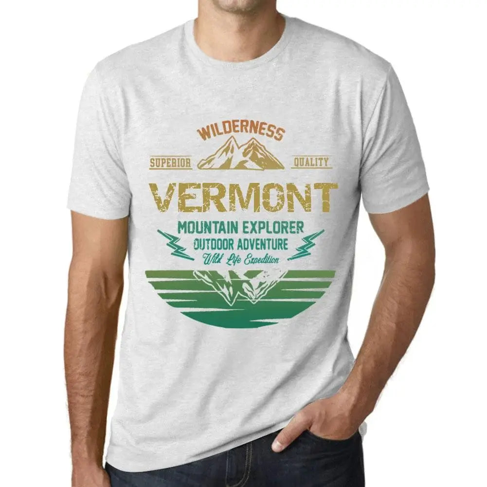 Men's Graphic T-Shirt Outdoor Adventure, Wilderness, Mountain Explorer Vermont Eco-Friendly Limited Edition Short Sleeve Tee-Shirt Vintage Birthday Gift Novelty