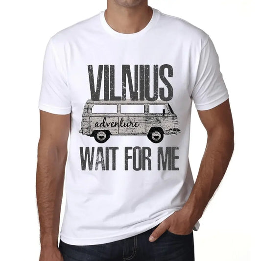 Men's Graphic T-Shirt Adventure Wait For Me In Vilnius Eco-Friendly Limited Edition Short Sleeve Tee-Shirt Vintage Birthday Gift Novelty