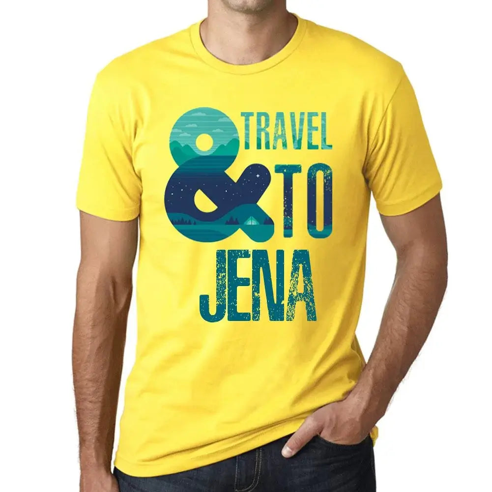 Men's Graphic T-Shirt And Travel To Jena Eco-Friendly Limited Edition Short Sleeve Tee-Shirt Vintage Birthday Gift Novelty