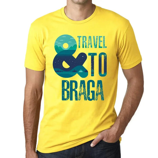 Men's Graphic T-Shirt And Travel To Braga Eco-Friendly Limited Edition Short Sleeve Tee-Shirt Vintage Birthday Gift Novelty