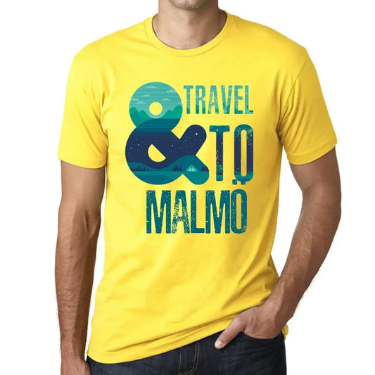 Men's Graphic T-Shirt And Travel To Malmö Eco-Friendly Limited Edition Short Sleeve Tee-Shirt Vintage Birthday Gift Novelty