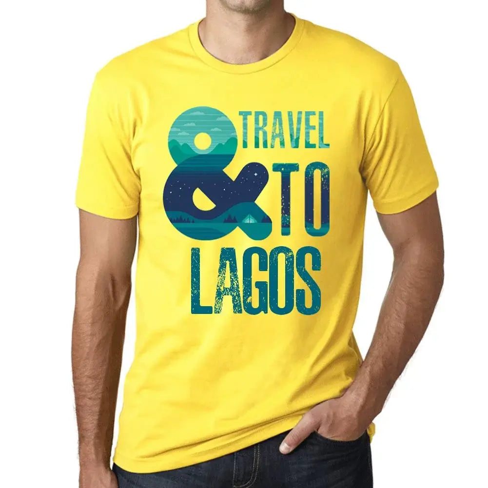 Men's Graphic T-Shirt And Travel To Lagos Eco-Friendly Limited Edition Short Sleeve Tee-Shirt Vintage Birthday Gift Novelty