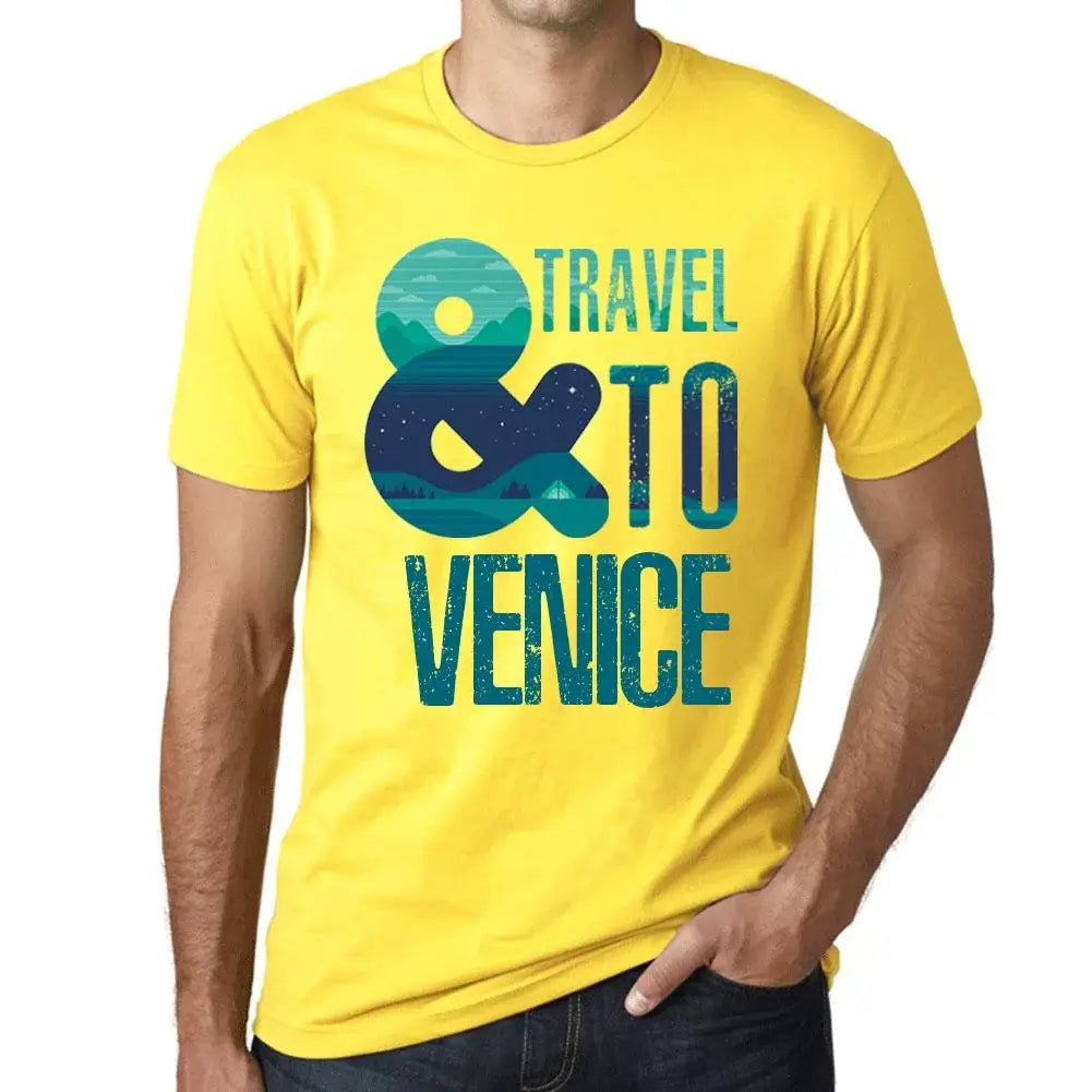 Men's Graphic T-Shirt And Travel To Venice Eco-Friendly Limited Edition Short Sleeve Tee-Shirt Vintage Birthday Gift Novelty