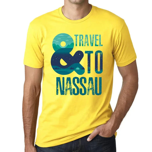Men's Graphic T-Shirt And Travel To Nassau Eco-Friendly Limited Edition Short Sleeve Tee-Shirt Vintage Birthday Gift Novelty