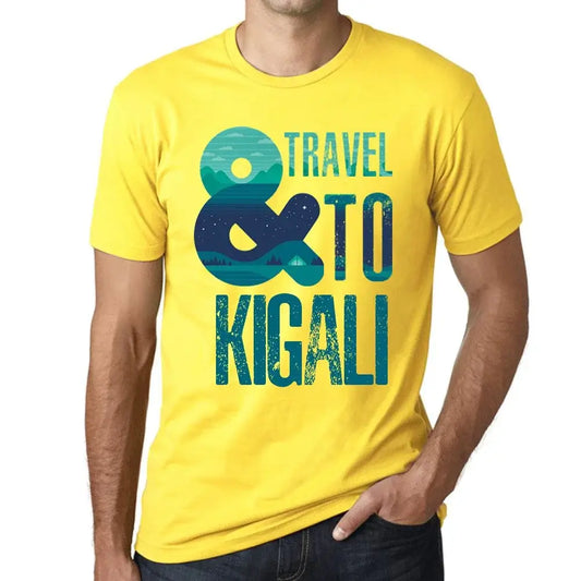 Men's Graphic T-Shirt And Travel To Kigali Eco-Friendly Limited Edition Short Sleeve Tee-Shirt Vintage Birthday Gift Novelty