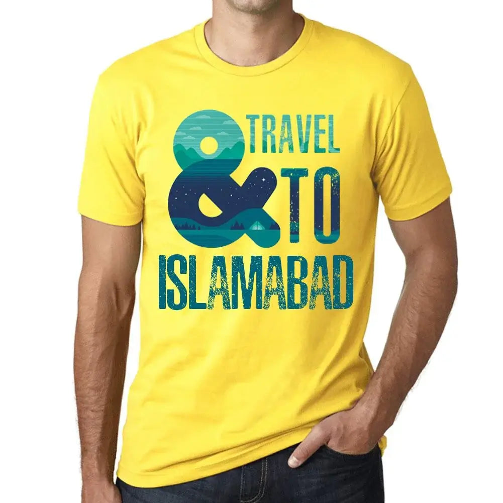 Men's Graphic T-Shirt And Travel To Islamabad Eco-Friendly Limited Edition Short Sleeve Tee-Shirt Vintage Birthday Gift Novelty