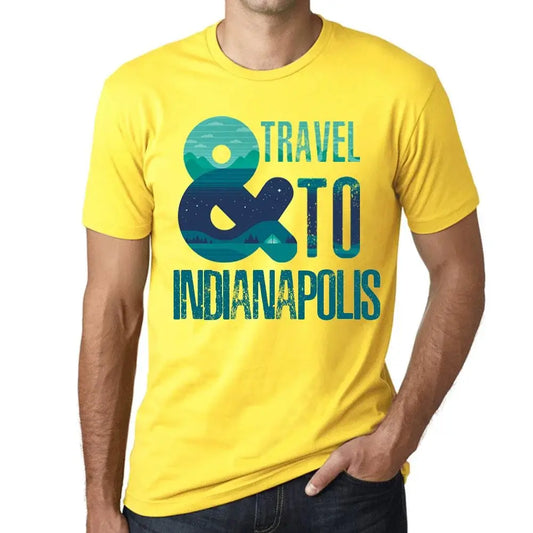 Men's Graphic T-Shirt And Travel To Indianapolis Eco-Friendly Limited Edition Short Sleeve Tee-Shirt Vintage Birthday Gift Novelty