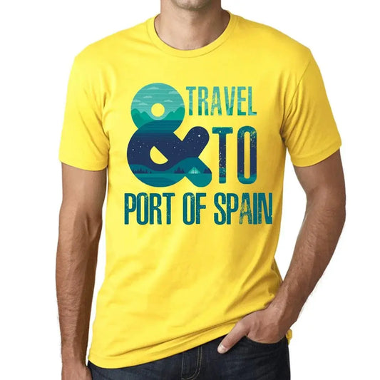 Men's Graphic T-Shirt And Travel To Port Of Spain Eco-Friendly Limited Edition Short Sleeve Tee-Shirt Vintage Birthday Gift Novelty