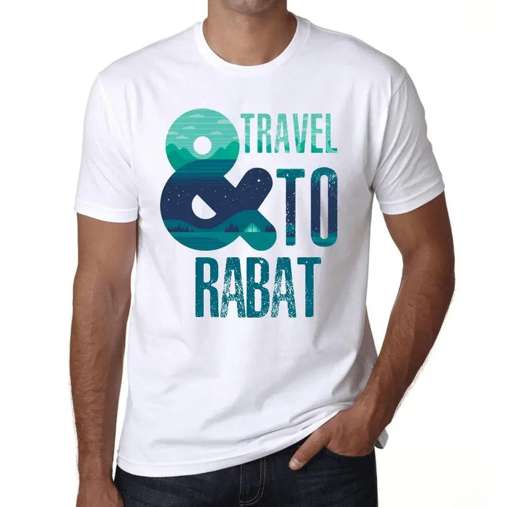 Men's Graphic T-Shirt And Travel To Rabat Eco-Friendly Limited Edition Short Sleeve Tee-Shirt Vintage Birthday Gift Novelty