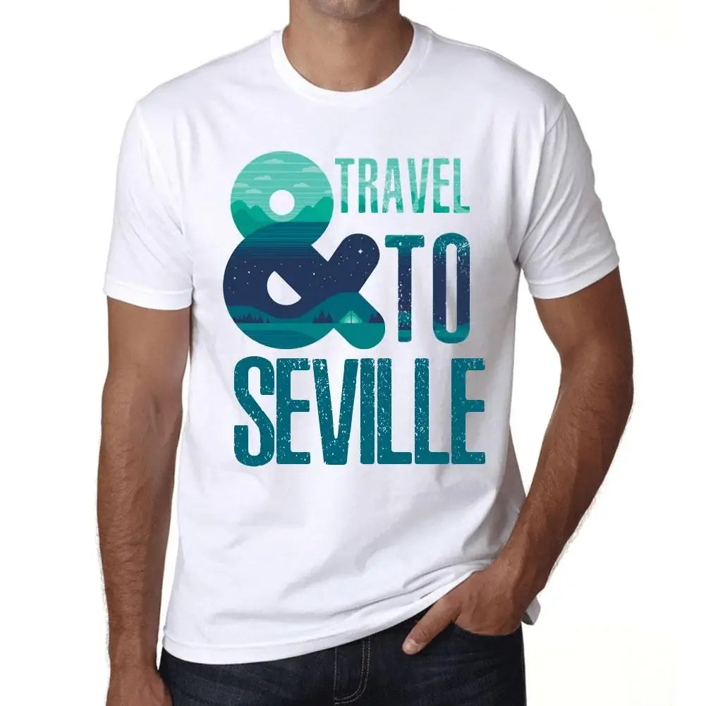 Men's Graphic T-Shirt And Travel To Seville Eco-Friendly Limited Edition Short Sleeve Tee-Shirt Vintage Birthday Gift Novelty