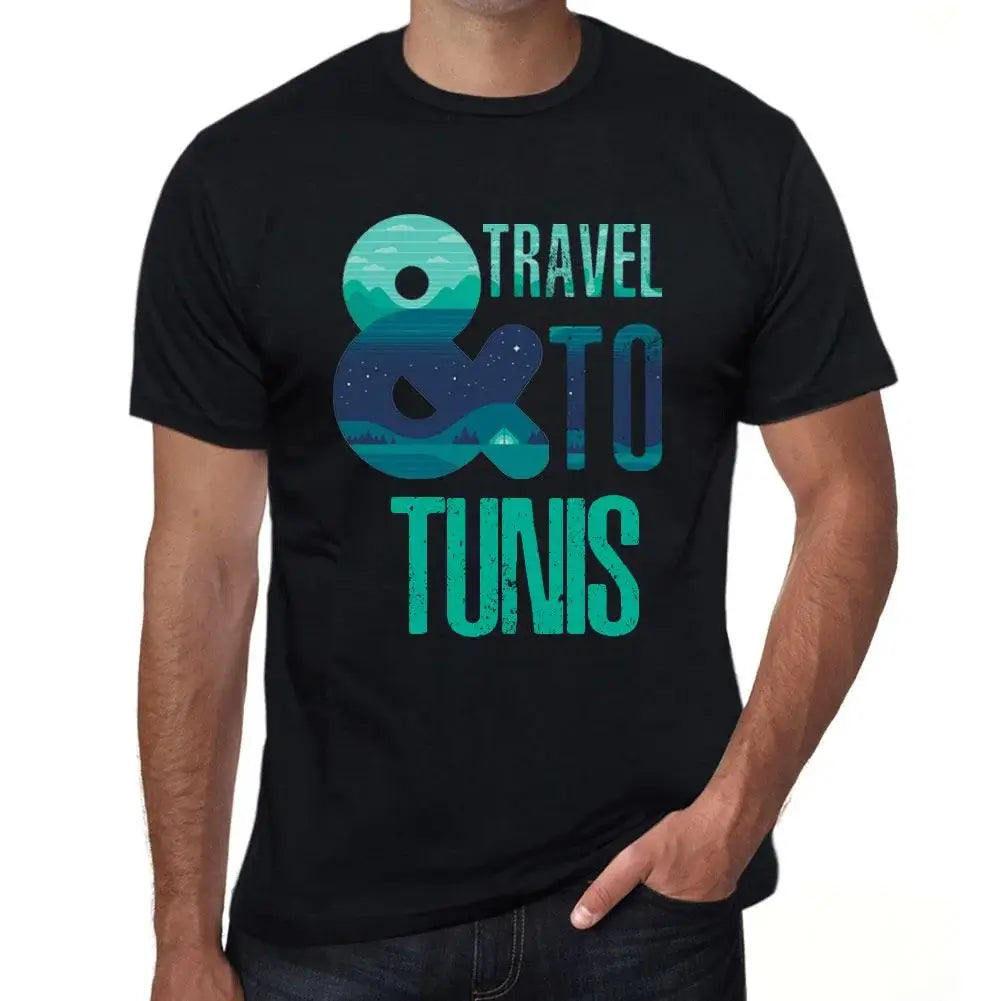 Men's Graphic T-Shirt And Travel To Tunis Eco-Friendly Limited Edition Short Sleeve Tee-Shirt Vintage Birthday Gift Novelty