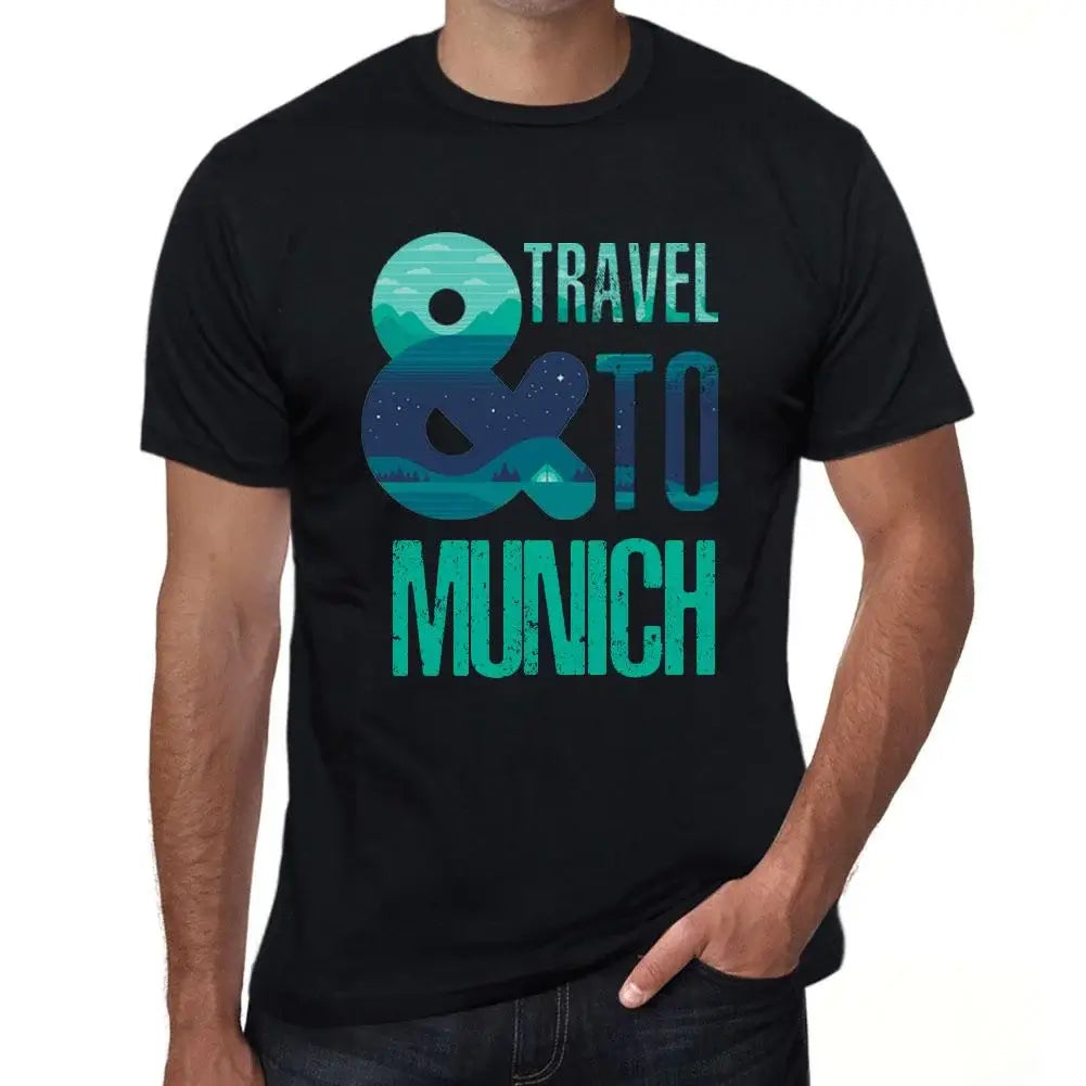 Men's Graphic T-Shirt And Travel To Munich Eco-Friendly Limited Edition Short Sleeve Tee-Shirt Vintage Birthday Gift Novelty