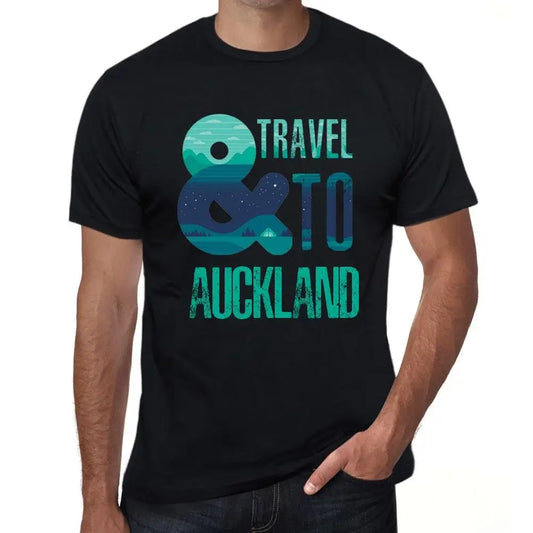 Men's Graphic T-Shirt And Travel To Auckland Eco-Friendly Limited Edition Short Sleeve Tee-Shirt Vintage Birthday Gift Novelty