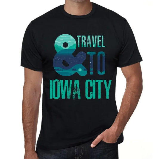 Men's Graphic T-Shirt And Travel To Iowa City Eco-Friendly Limited Edition Short Sleeve Tee-Shirt Vintage Birthday Gift Novelty