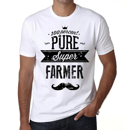 Men's Graphic T-Shirt 100% Pure Super Farmer Eco-Friendly Limited Edition Short Sleeve Tee-Shirt Vintage Birthday Gift Novelty