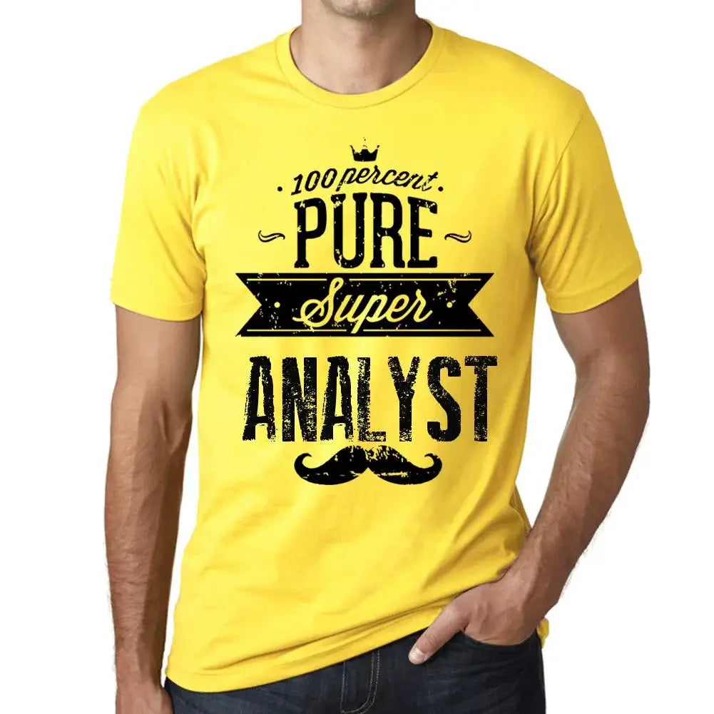 Men's Graphic T-Shirt 100% Pure Super Analyst Eco-Friendly Limited Edition Short Sleeve Tee-Shirt Vintage Birthday Gift Novelty