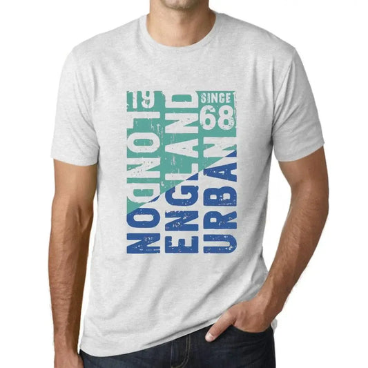 Men's Graphic T-Shirt London England Urban Since 68 56th Birthday Anniversary 56 Year Old Gift 1968 Vintage Eco-Friendly Short Sleeve Novelty Tee