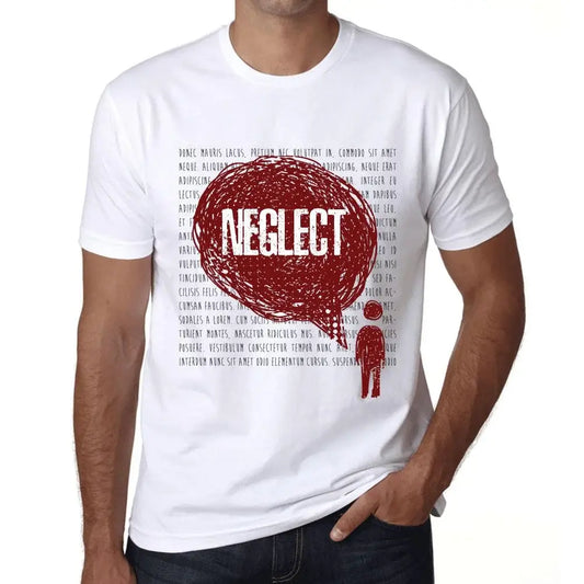 Men's Graphic T-Shirt Thoughts Neglect Eco-Friendly Limited Edition Short Sleeve Tee-Shirt Vintage Birthday Gift Novelty