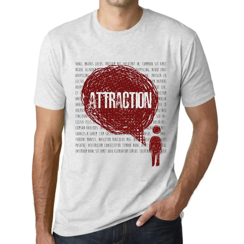 Men's Graphic T-Shirt Thoughts Attraction Eco-Friendly Limited Edition Short Sleeve Tee-Shirt Vintage Birthday Gift Novelty