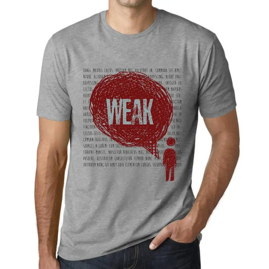 Men's Graphic T-Shirt Thoughts Weak Eco-Friendly Limited Edition Short Sleeve Tee-Shirt Vintage Birthday Gift Novelty
