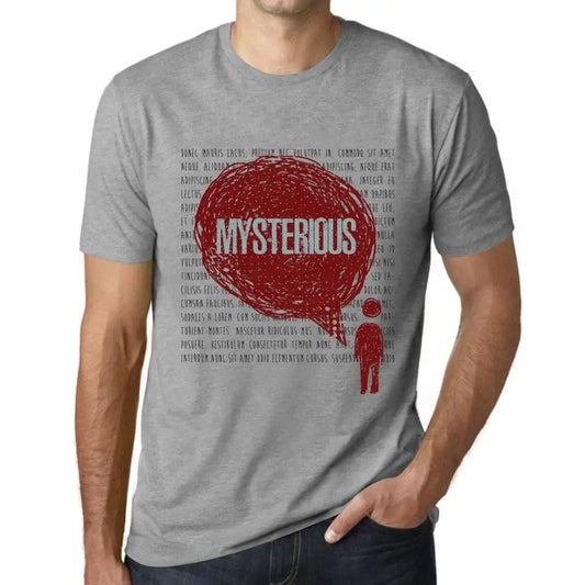 Men's Graphic T-Shirt Thoughts Mysterious Eco-Friendly Limited Edition Short Sleeve Tee-Shirt Vintage Birthday Gift Novelty