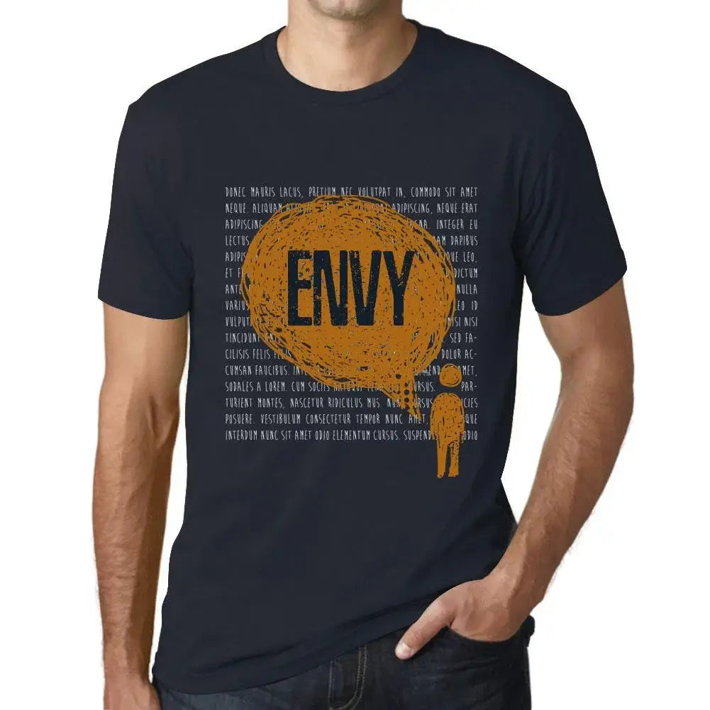 Men's Graphic T-Shirt Thoughts Envy Eco-Friendly Limited Edition Short Sleeve Tee-Shirt Vintage Birthday Gift Novelty