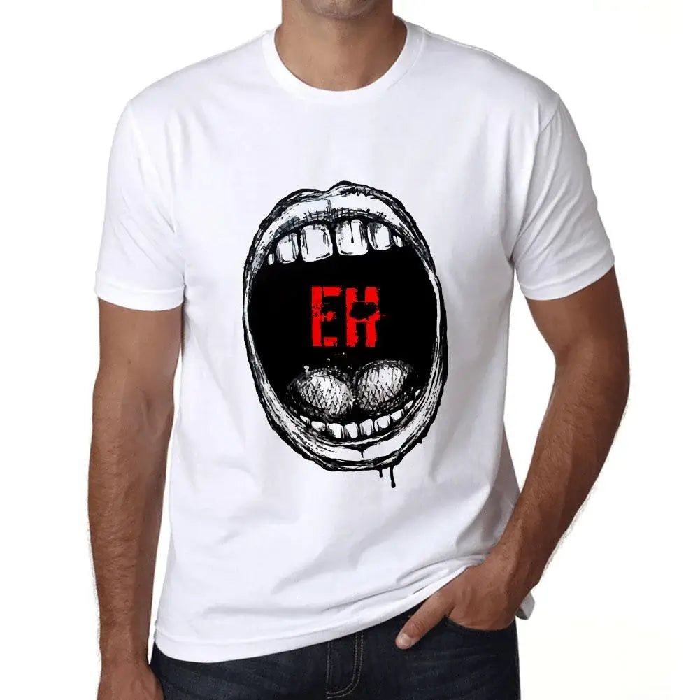 Men's Graphic T-Shirt Mouth Expressions Eh Eco-Friendly Limited Edition Short Sleeve Tee-Shirt Vintage Birthday Gift Novelty